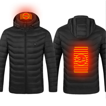 New Heated Jacket Coat USB Electric Thermal Men's Clothes Winter