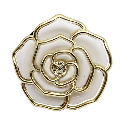 Round Rose Folding Portable Bag Table Edge Purse Hook