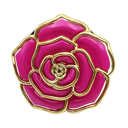 Round Rose Folding Portable Bag Table Edge Purse Hook