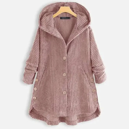 Loose Plus Size Retro Corduroy Coat – New Style