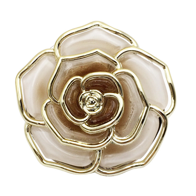 Round Rose Folding Portable Bag Table Edge Purse Hook