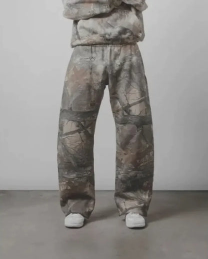 Men's 3D Printed Camouflage Leaf Pattern Pants – Casual & Bold