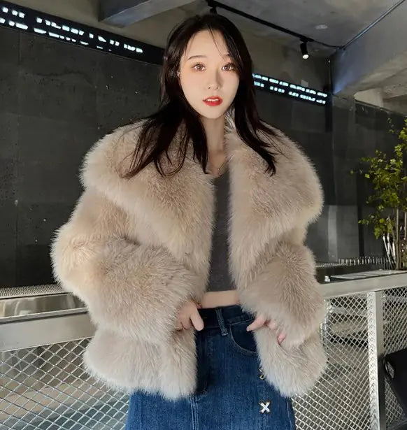 Women Fur Warm Coat