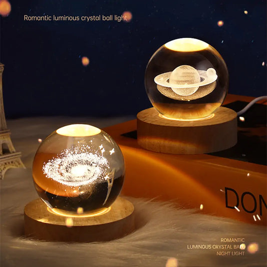 3D Laser Engraved Balls Lamp