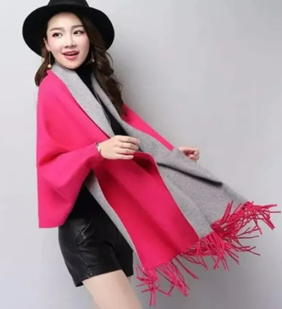 Cape cloak imitation cashmere shawl scarf