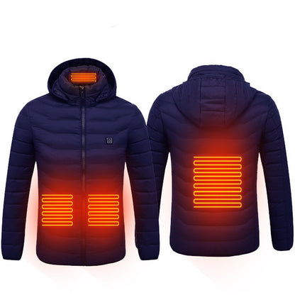 New Heated Jacket Coat USB Electric Thermal Men's Clothes Winter