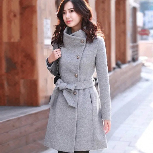 Winter Cashmere Long Women's Coat A Luxurious Gift