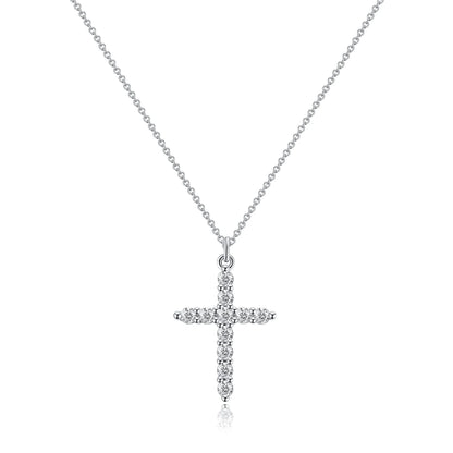 Rotatable Cross Crown Necklace