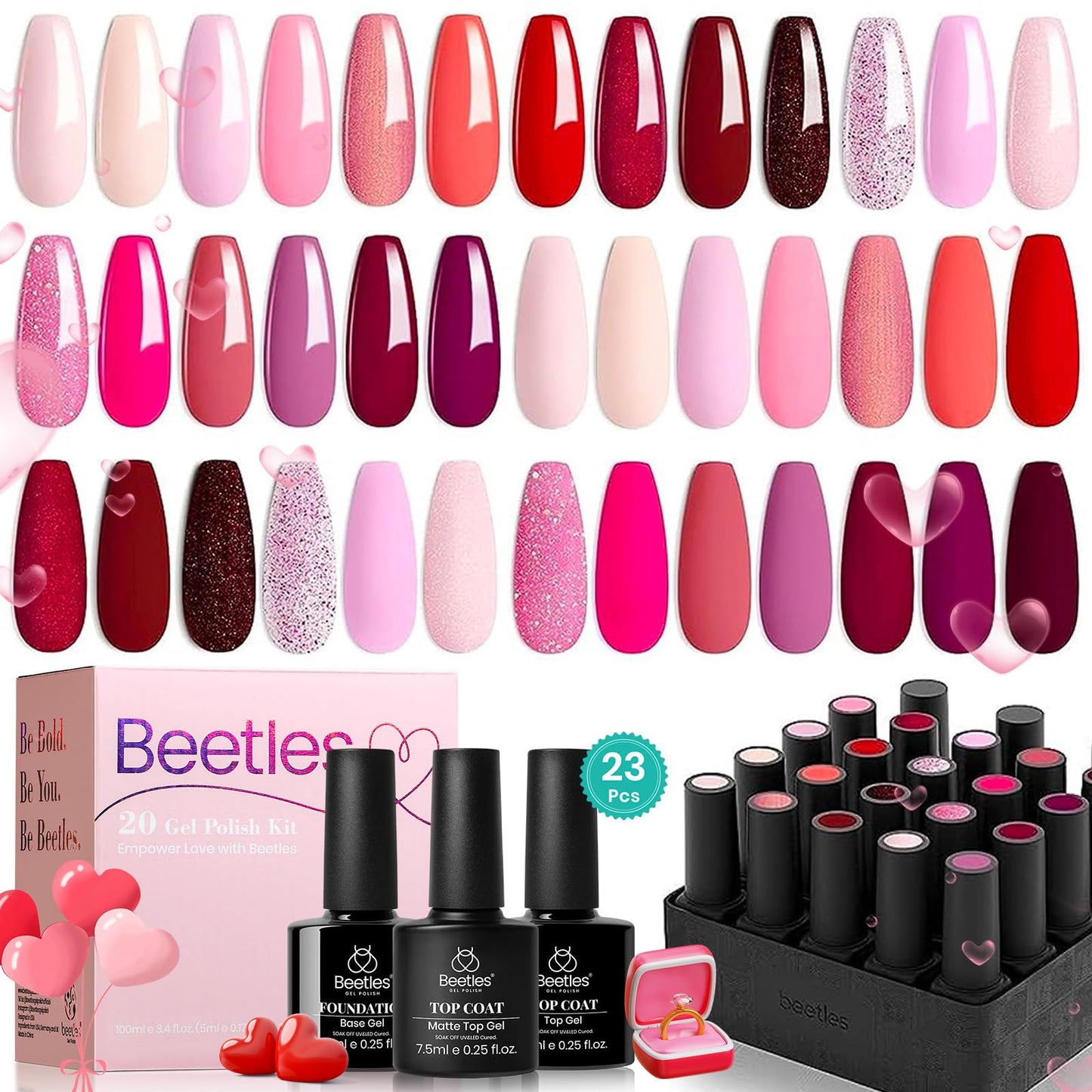 Beetles Gel Nail Polishes- 20 Pcs