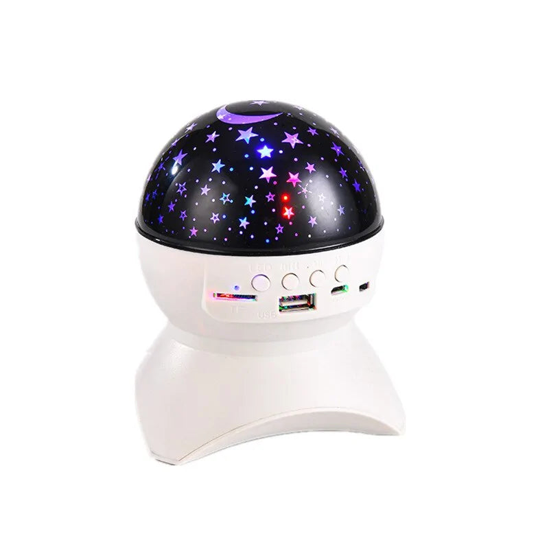 LED Laser Starry Sky Projector Lamp Speaker