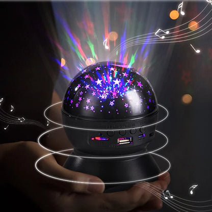 LED Laser Starry Sky Projector Lamp Speaker