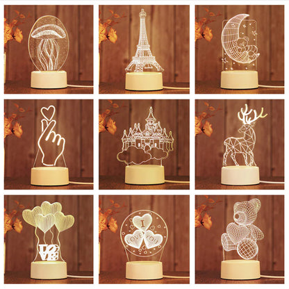 3D LED Night Light Lamp GIFT