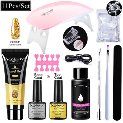 Mobray Polygel Nail Extension Kit: Complete Manicure Set