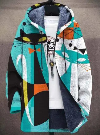 Digital Printed Stand Collar Jacket