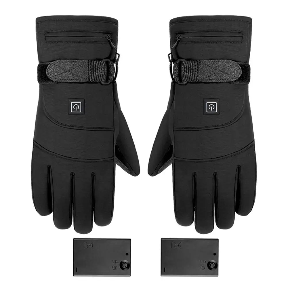 Waterproof Heated Motorcycle Gloves with Touch Screen Functionality