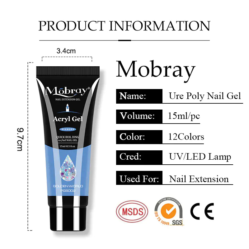 Mobray Polygel Nail Extension Kit: Complete Manicure Set