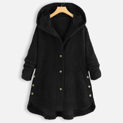 Loose Plus Size Retro Corduroy Coat – New Style