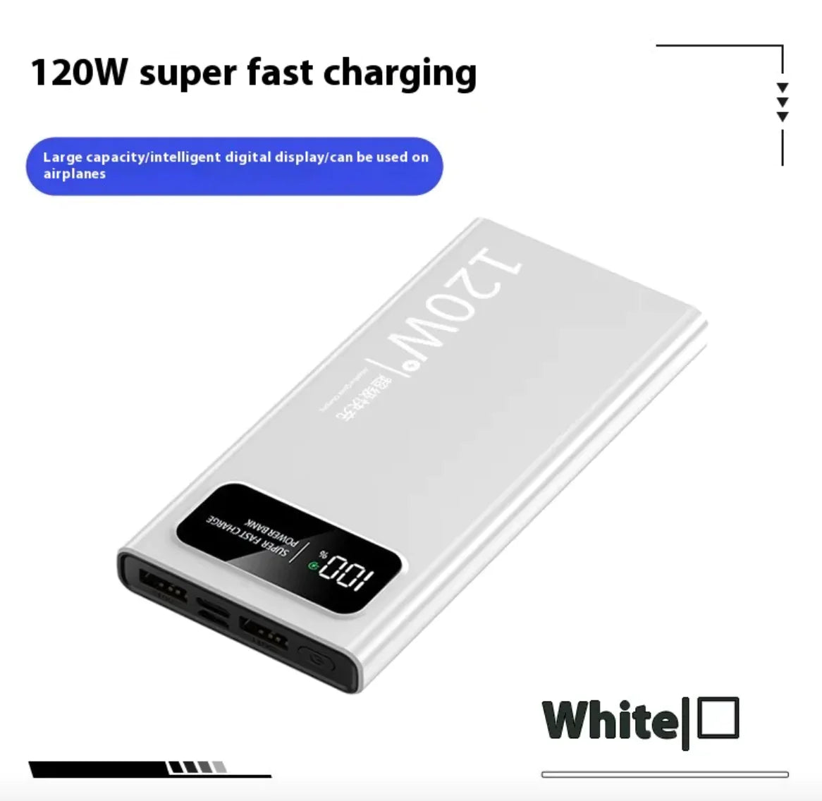 66W Super Fast Charge Mobile Power Bank