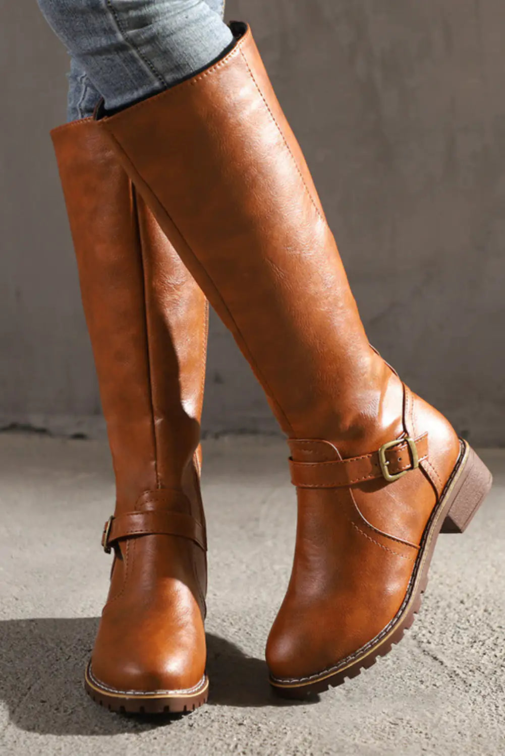 Wide Width The Janis Wide Calf Leather Boot