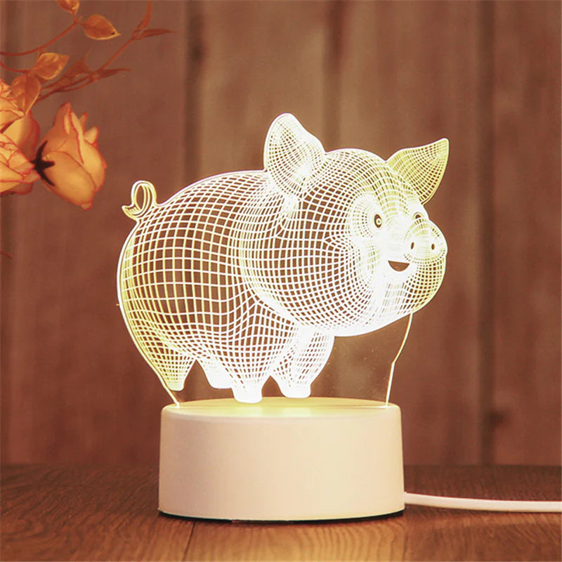 3D LED Night Light Lamp GIFT