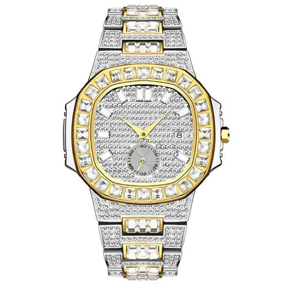 Luxury Rhinestone Calendar Watch