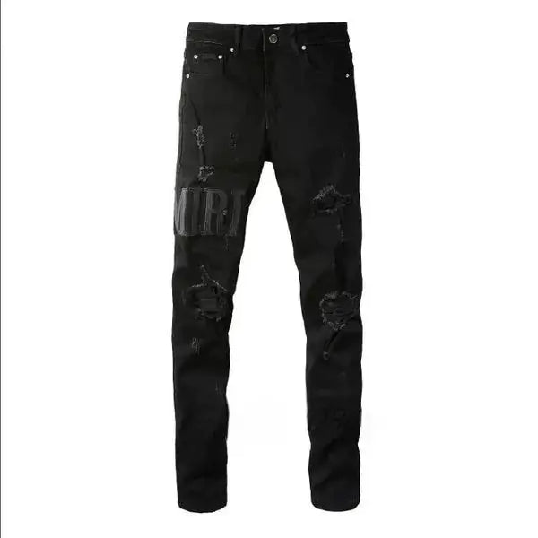 Denim Ripped Streetwear Jeans Men's Trousers