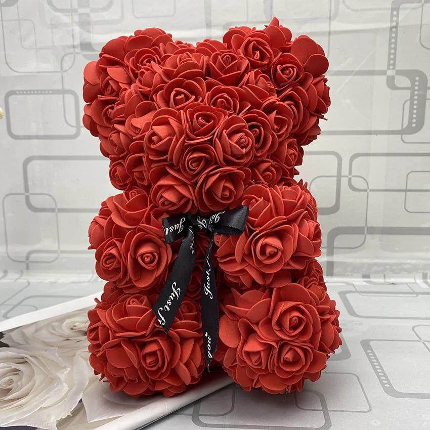 25cm Red Rose Teddy Bear Gift