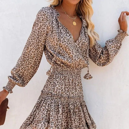 Chic Leopard Print Dress