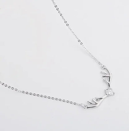 Designer Crown Pendant Sterling Silver Necklace for Women