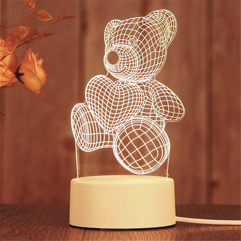 3D LED Night Light Lamp GIFT