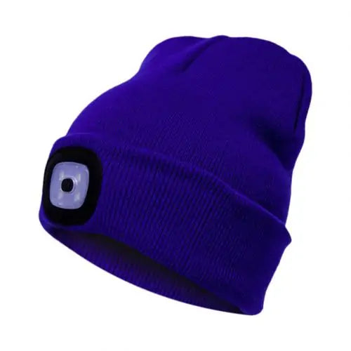 LED Lighted Unisex Winter Cap for Outdoor Activities Led Lighted Hat