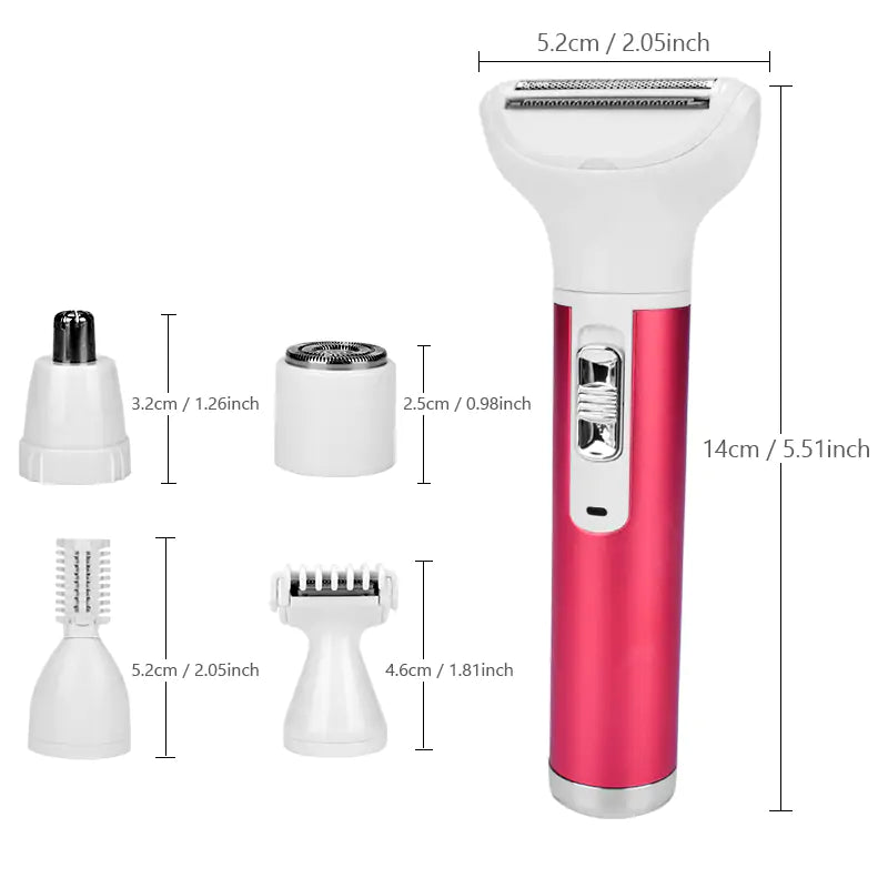 5-in-1 Electric Grooming Kit Electric Saver for Face Body Hair Removal Perfect Gift