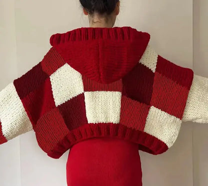 Women's Plaid Knitted Sweater