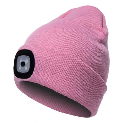 LED Lighted Unisex Winter Cap for Outdoor Activities Led Lighted Hat