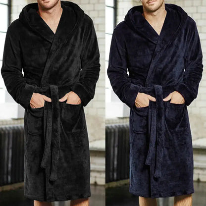 Bathrobe Winter Warm Casual Flannel Robe