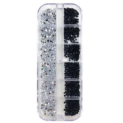 Box Nail Art Flat Back Crystal Rhinestone