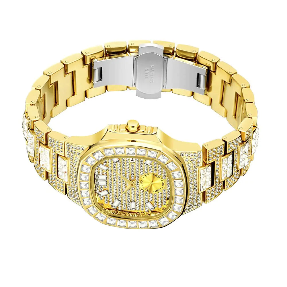 Luxury Rhinestone Calendar Watch