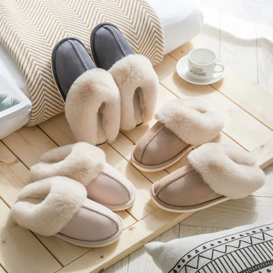 Home Fur Slippers Women