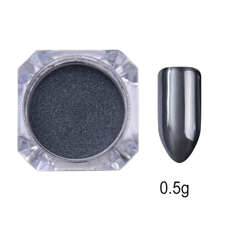 Metallic Mirror Nail Art Pigment Powder