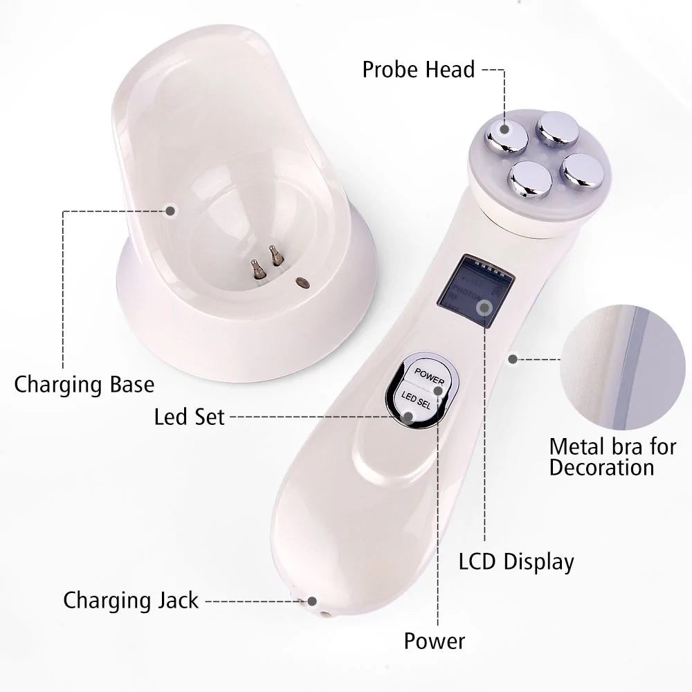 Facial 5-In-1 LED Skin Tightening Beauty GIFT