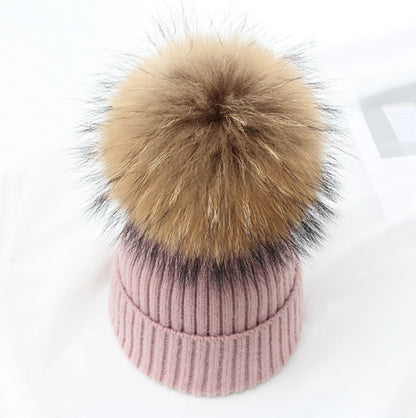 Winter Hat Luxury Fox Fur Beanie