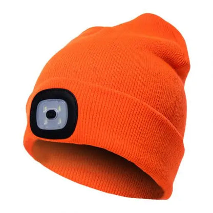 LED Lighted Unisex Winter Cap for Outdoor Activities Led Lighted Hat