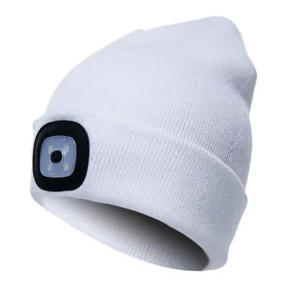 LED Lighted Unisex Winter Cap for Outdoor Activities Led Lighted Hat