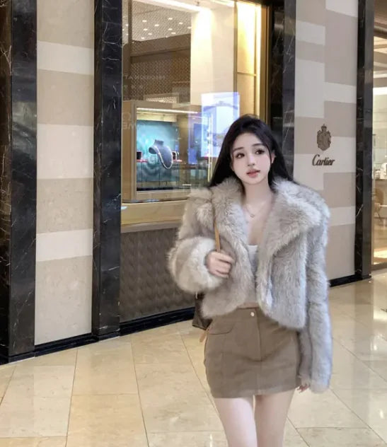 Faux Fur Elegance Coat Women's