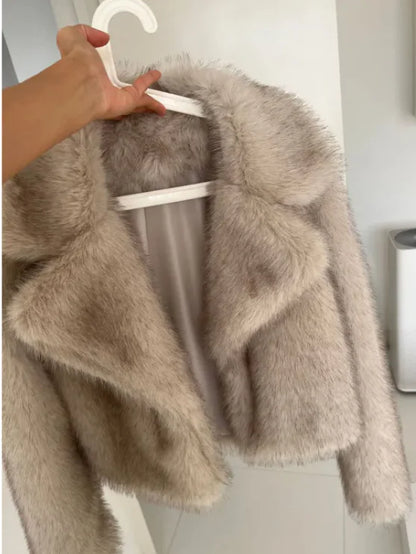 Faux Fur Elegance Coat Women's