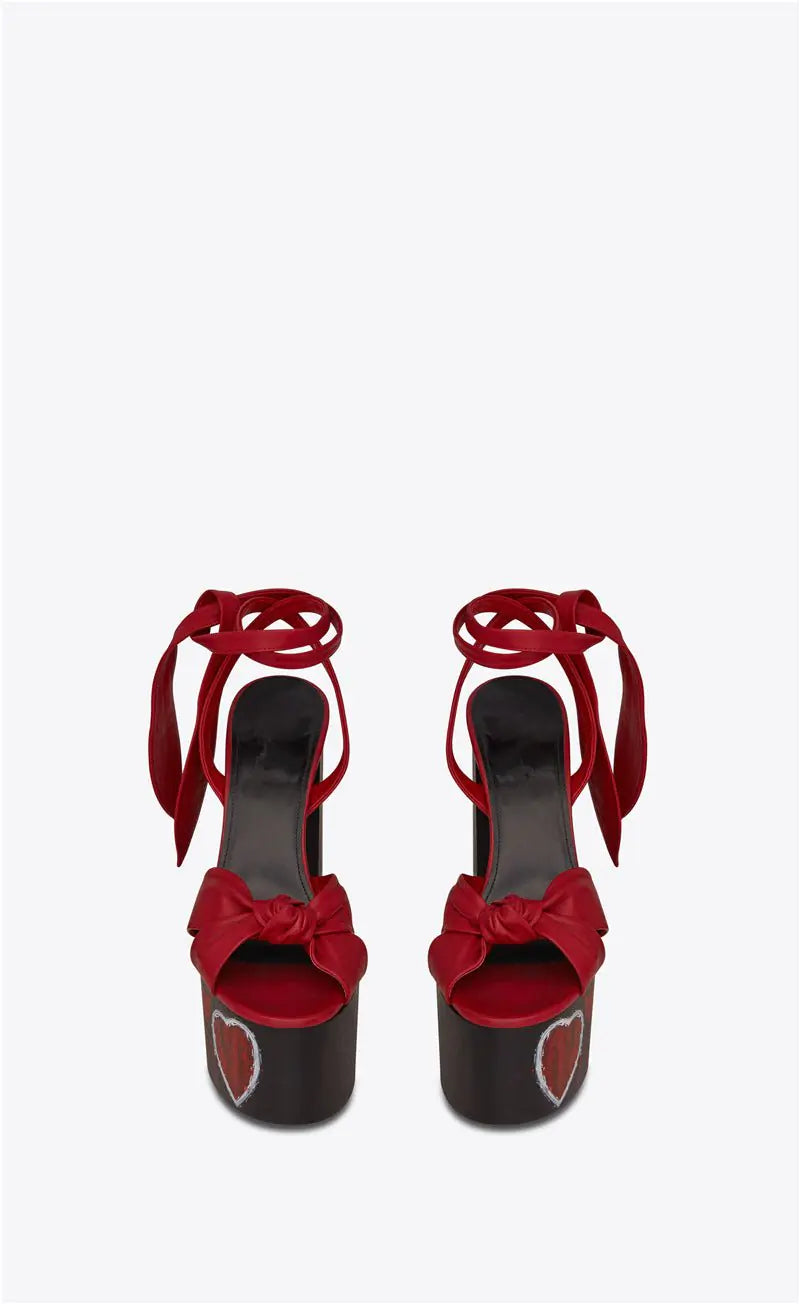 Summer Platform Butterfly-knot High Heel Sandals