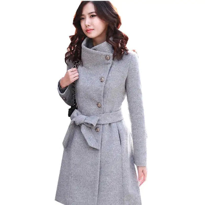 Winter Cashmere Long Women's Coat A Luxurious Gift