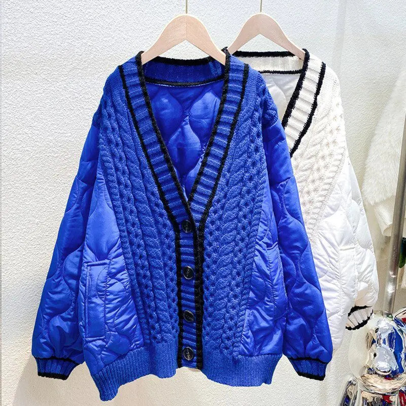 Knit Coat Cardigan Women Men Unisex