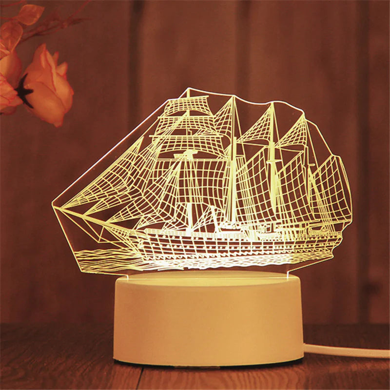 3D LED Night Light Lamp GIFT