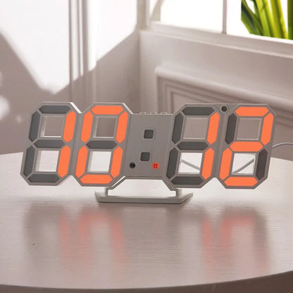 3D LED Digital Wall Clock